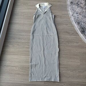 Saylor striped collared dress
